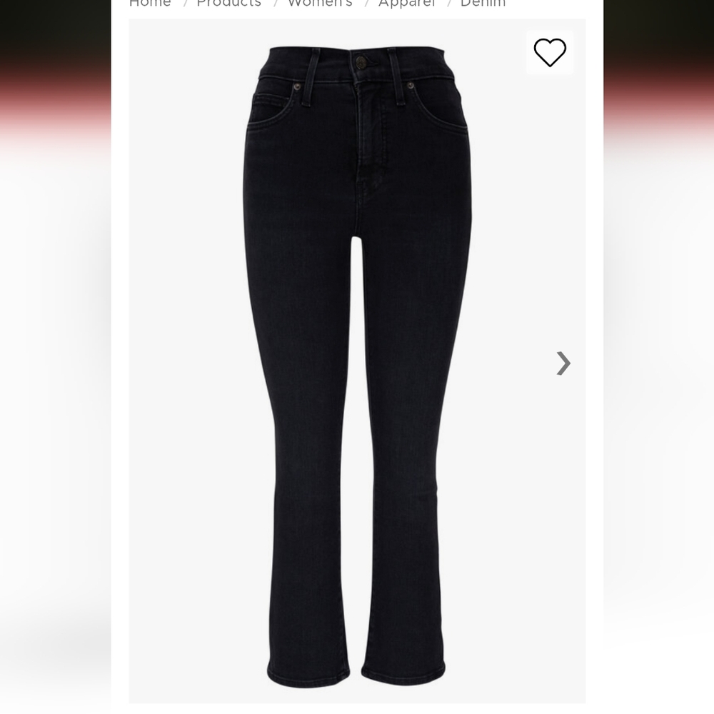 Veronica Beard Carly Kick Flare High Rise Washed Black jeans